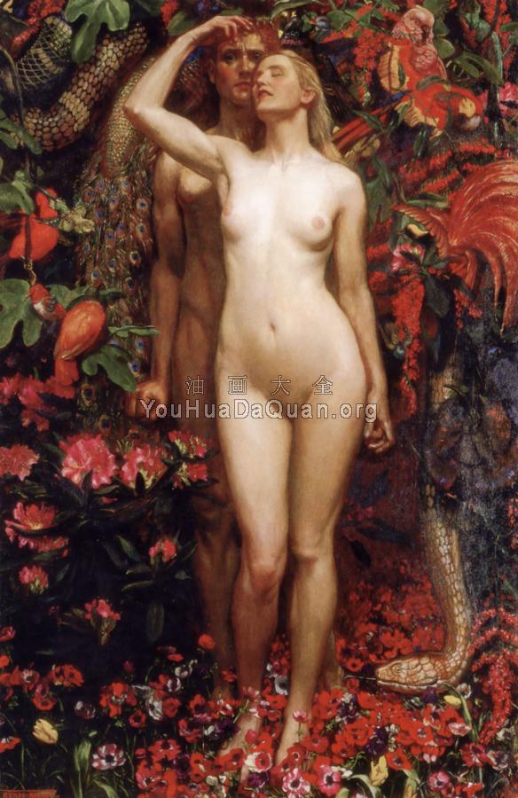 The Woman The Man the Serpent - 约翰·拜厄姆·利斯顿·肖